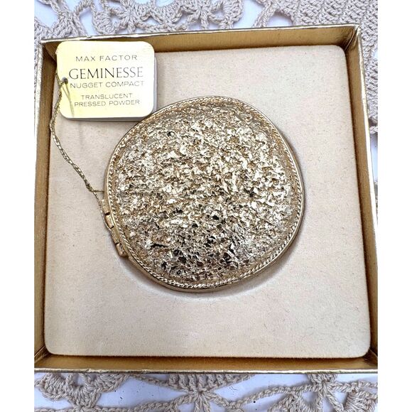 Vintage NEW Max Factor Geminesse Nugget Compact Pressed Powder - Picture 1 of 4